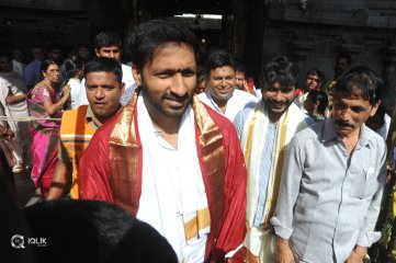 Goutham Nanda Movie Team At Tirumala Sreevari Darshanam
